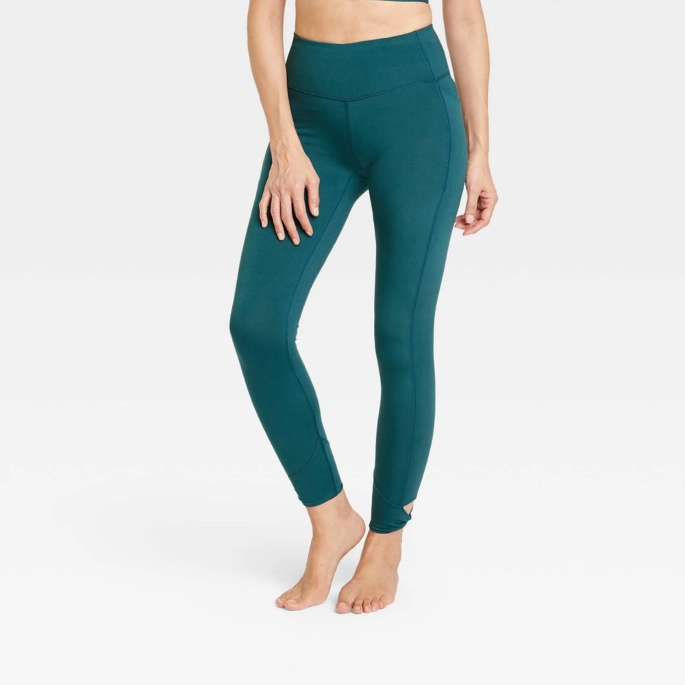 All in Motion Women's Simplicity Twist High-Rise Leggings Cyan